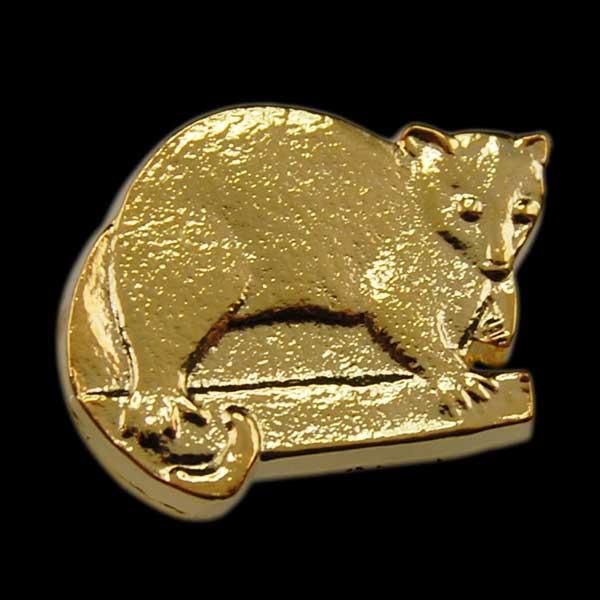 Ferret Animal Gold Pin