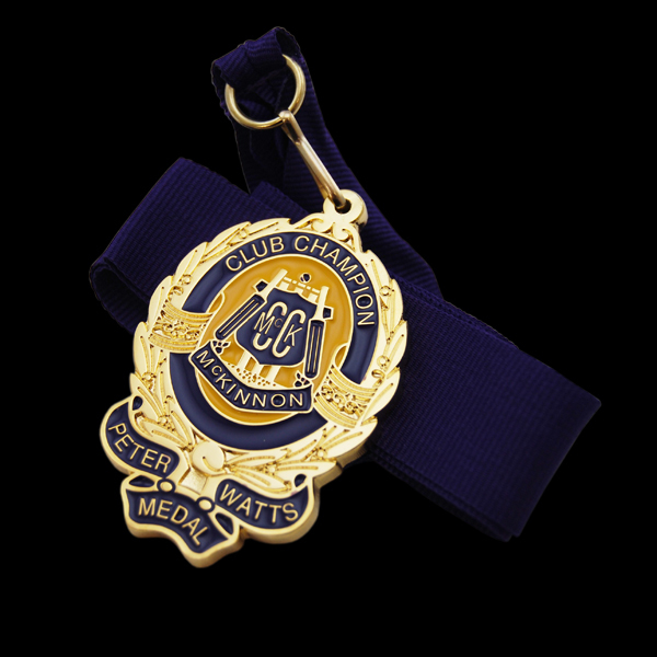 Club Champion Mckinnon Peter Watts Medal Customised Medal