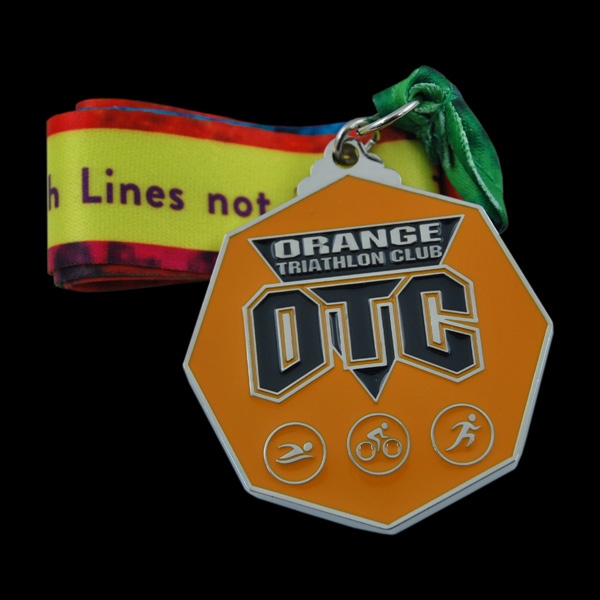 OTC Triathlon multi ribbon Medal