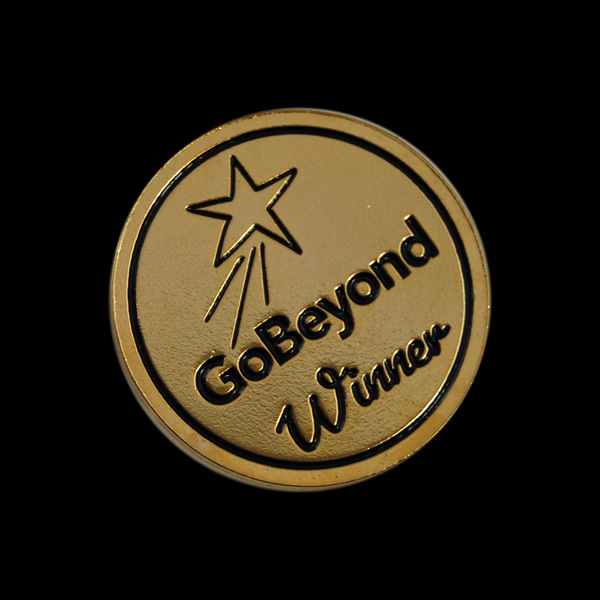 Go Beyond Gold Pin