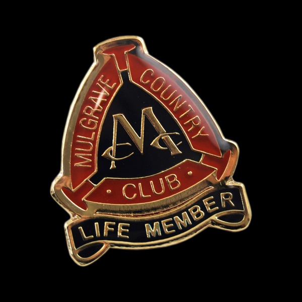 Life Member Mulgrave Golf Club Badge