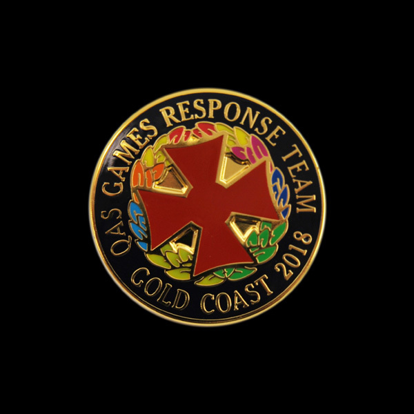 QAS Games Response Team Gold Coast 2018 Pin