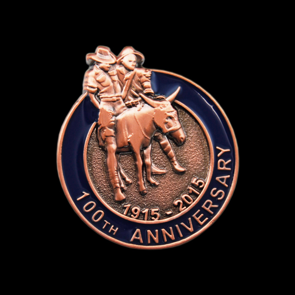 Simpson Donkey 100th Anniversary Bronze Pin
