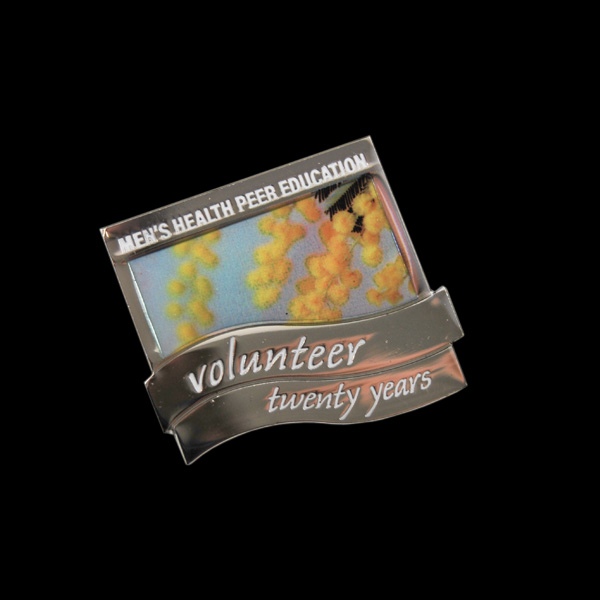 Volunteer Mens Health overpritn pin