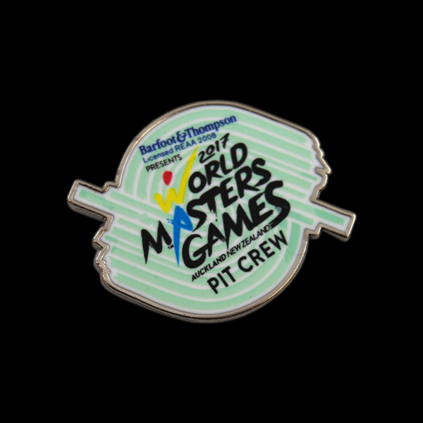 2017 World Masters Games Pit Crew Pin