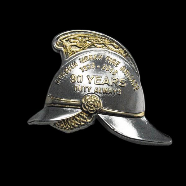 Merbein Urban Fire Brigade 90 Years Duty Always Helmet Pin