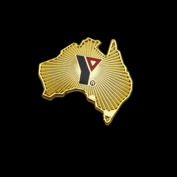 Gold Australian Continent Pin