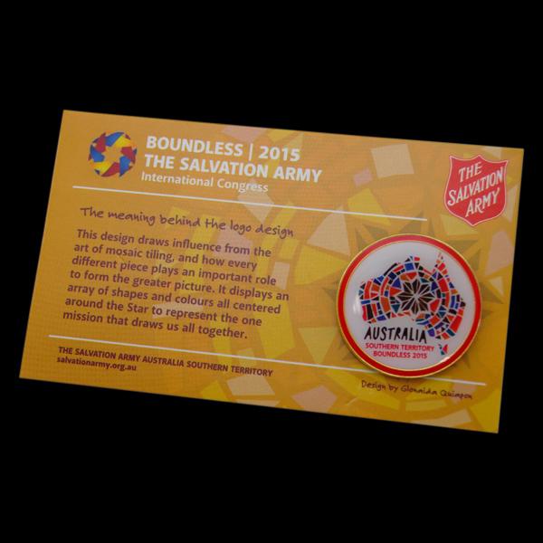 Boundless 2015 Salvation Army Pin